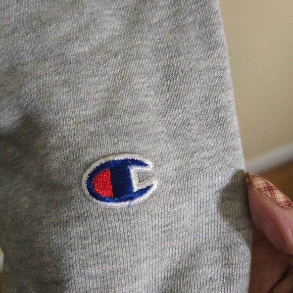 Champion Reverse Weave Front Back Unique Logo Hoodie Size L - Picture 5 of 7